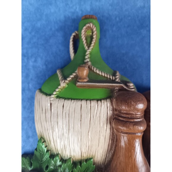 1973 Burwood New Haven Kitchen Wall Hanging Set Of 2 Wine Cheese Decor Wall Art - Picture 9 of 10